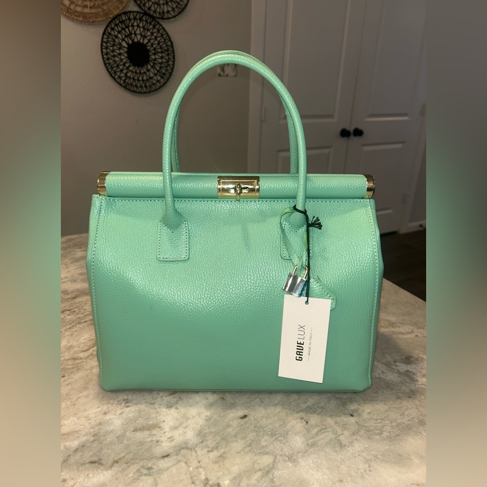 Gavelux Mint Green Handbag